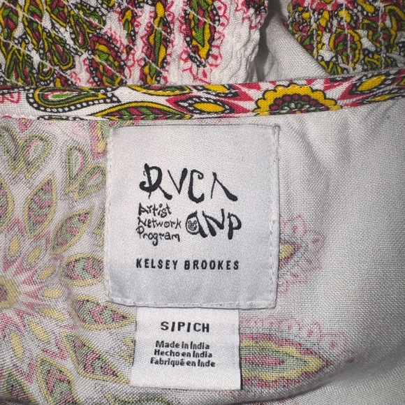 RVCA Kelsey Brookes ANP Serotonin Sun Dress Cloud NWOT Women’s Size Small - Picture 9 of 10